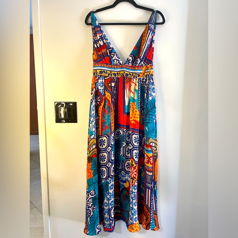 FARM Rio colorful midi dress